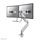 Neomounts - NM-D775DXSILVER Brazo de monitor 10-32" - resorte de gas - Topfix - Tope-a-180°