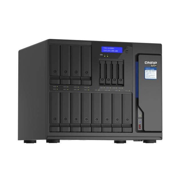 QNAP - TVS-h1688X NAS Torre Intel® Xeon® W-1250 32 GB DDR4 0 TB QuTS hero Negro