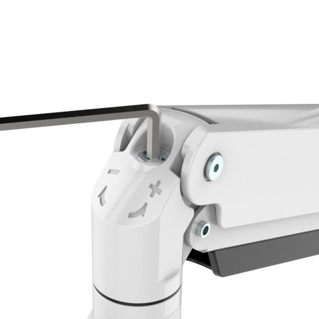 Neomounts - NM-D775DX3WHITE soporte para monitor 68,6 cm (27") Escritorio Blanco