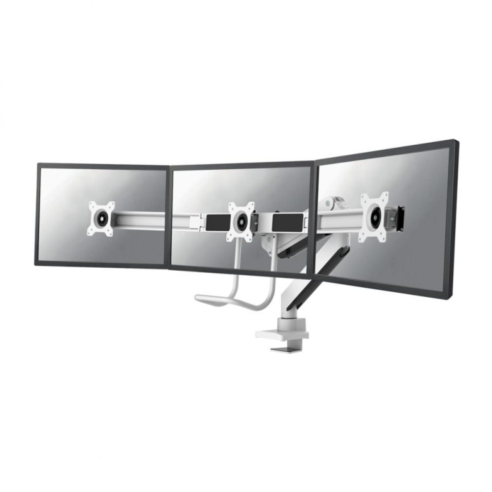 Neomounts - NM-D775DX3WHITE soporte para monitor 68,6 cm (27") Escritorio Blanco