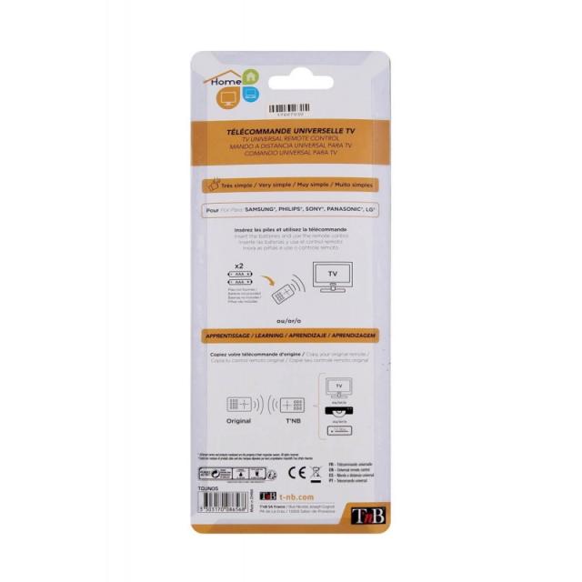 T''nB - TCUN05 mando a distancia IR inalámbrico TV Botones