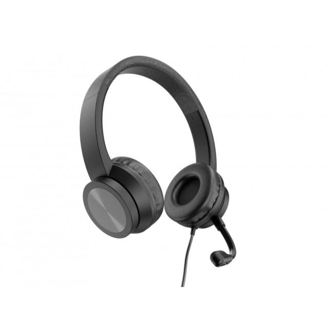 Conceptronic - POLONA05B auricular y casco Auriculares Alámbrico Diadema Llamadas/Música USB tipo A Negro