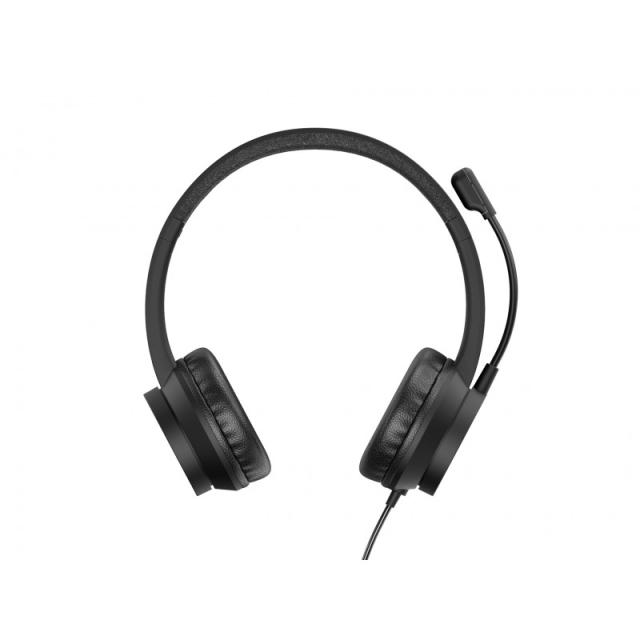 Conceptronic - POLONA05B auricular y casco Auriculares Alámbrico Diadema Llamadas/Música USB tipo A Negro