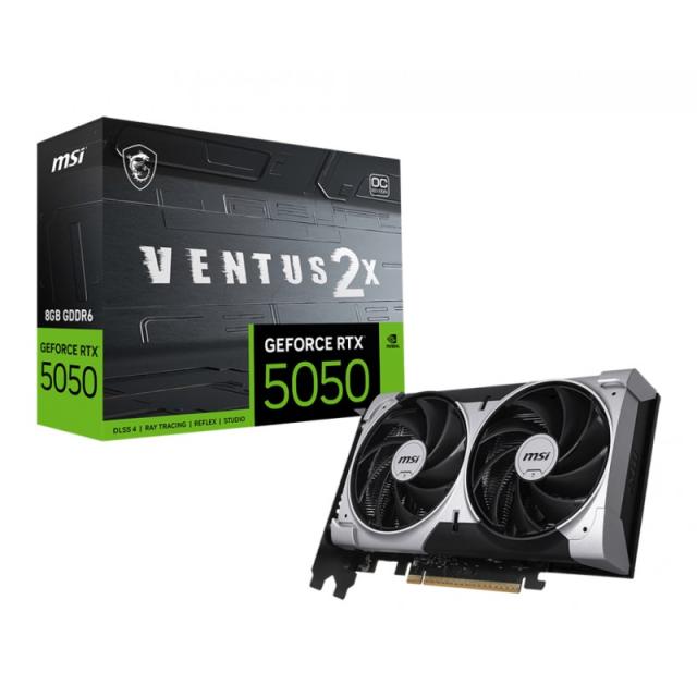 MSI - GEFORCE RTX 5050 8G VENTUS 2X OC tarjeta gráfica NVIDIA 8 GB GDDR6