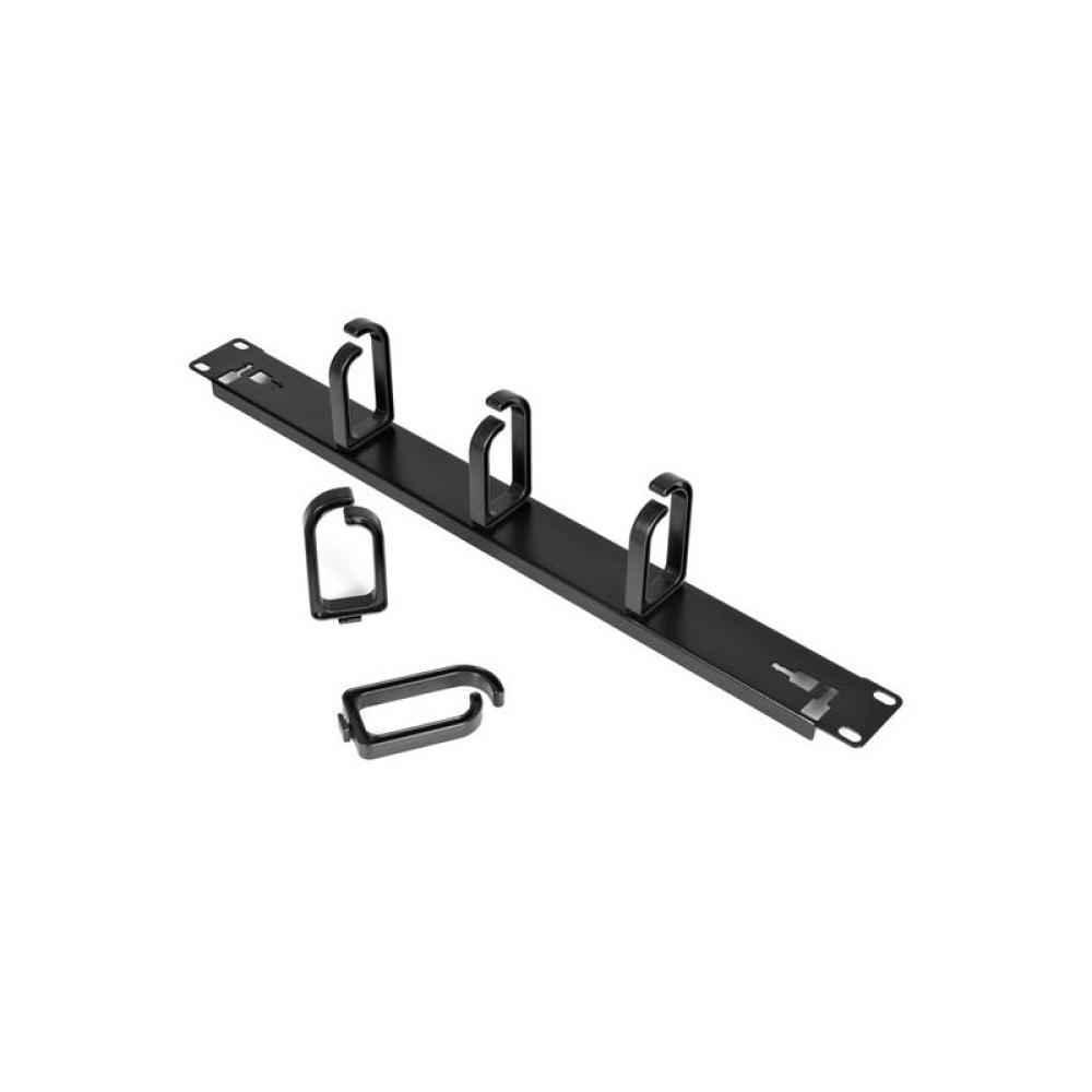 StarTech.com - Panel 1U de 19 Pulgadas para Gestión de Cableado con Anillas en D