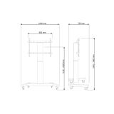 Neomounts - PLASMA-M2250BLACK Carro para TV 42-100" - motorizado