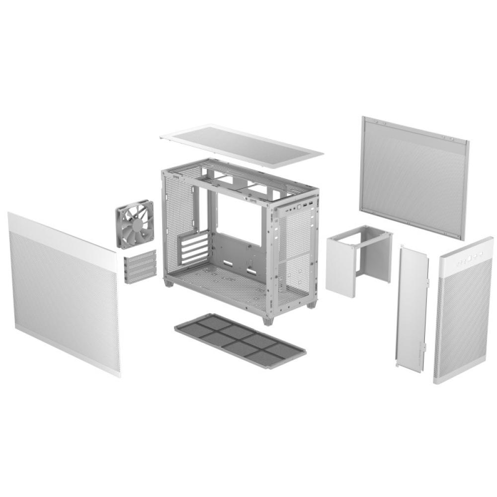 ASUS - Prime AP201 MicroATX Mini Tower Blanco