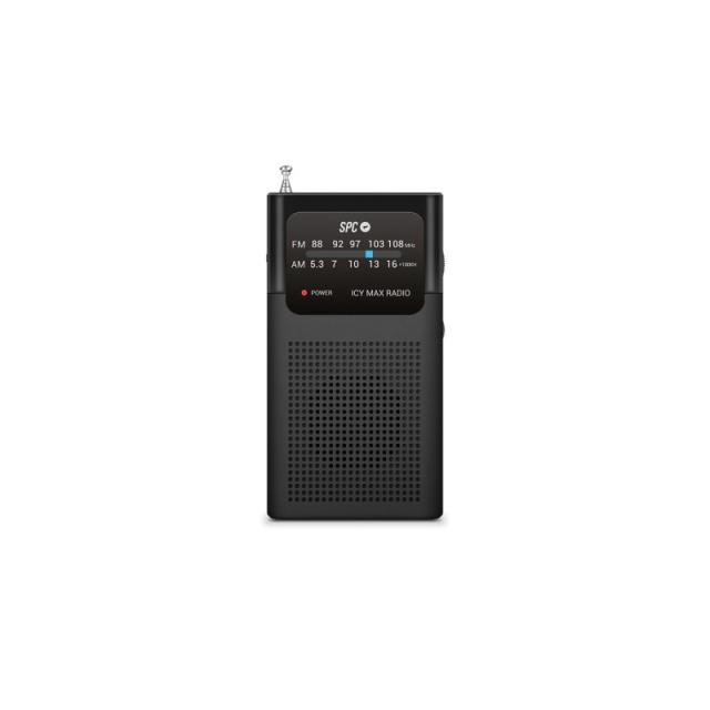 SPC - Radio ICY MAX Portátil Analógica Negro