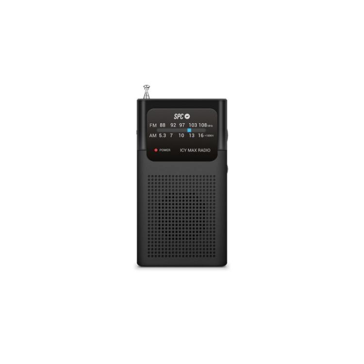 SPC - Radio ICY MAX Portátil Analógica Negro