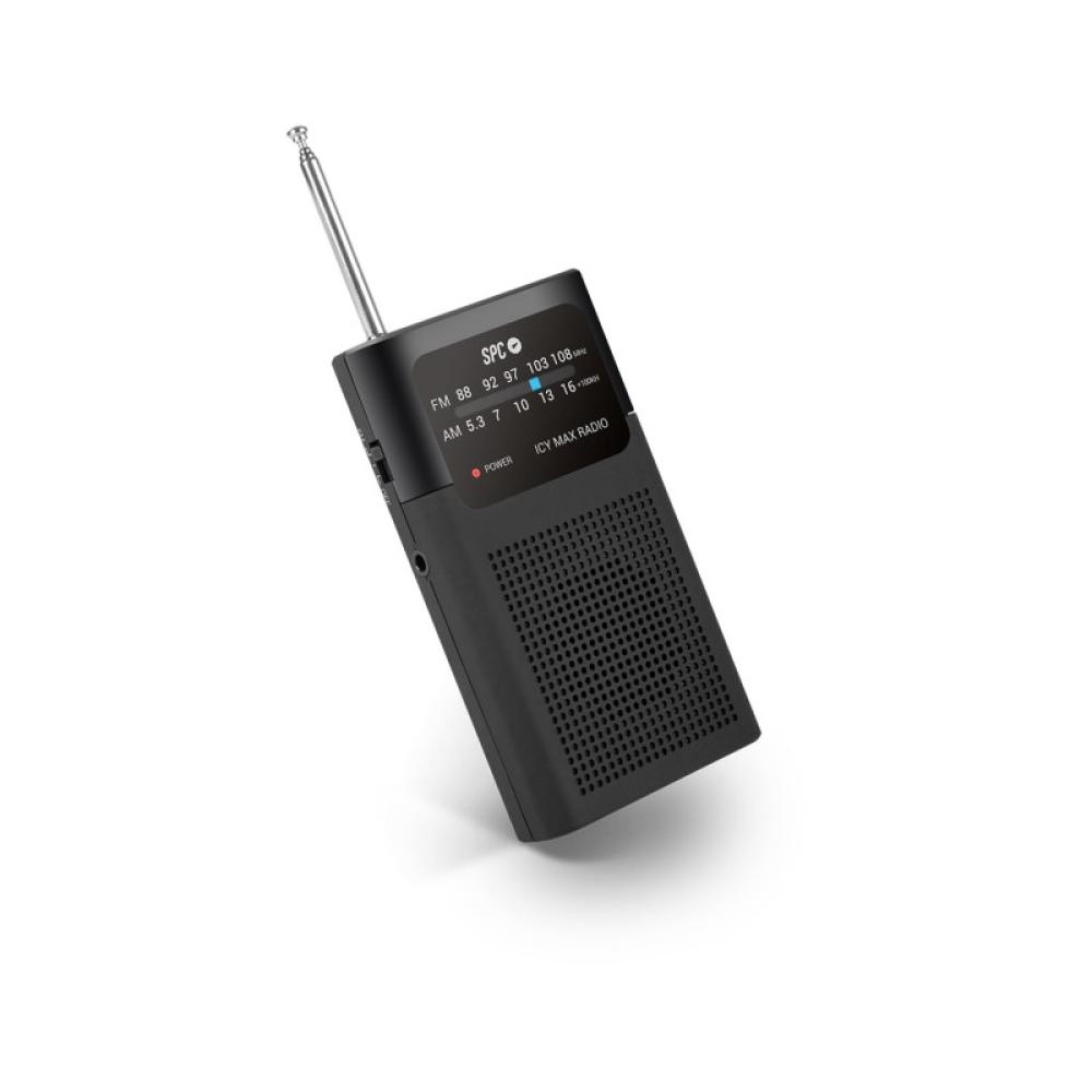 SPC - Radio ICY MAX Portátil Analógica Negro