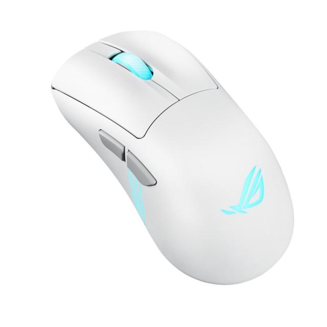 ASUS - ROG Keris II Origin WHT ratón Juego mano derecha RF Wireless + Bluetooth + USB Type-A Óptico 42000 DPI