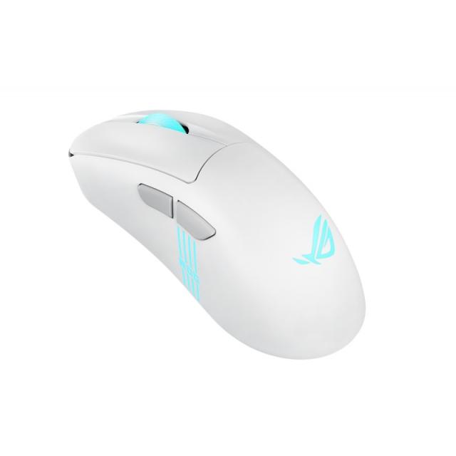 ASUS - ROG Keris II Origin WHT ratón Juego mano derecha RF Wireless + Bluetooth + USB Type-A Óptico 42000 DPI