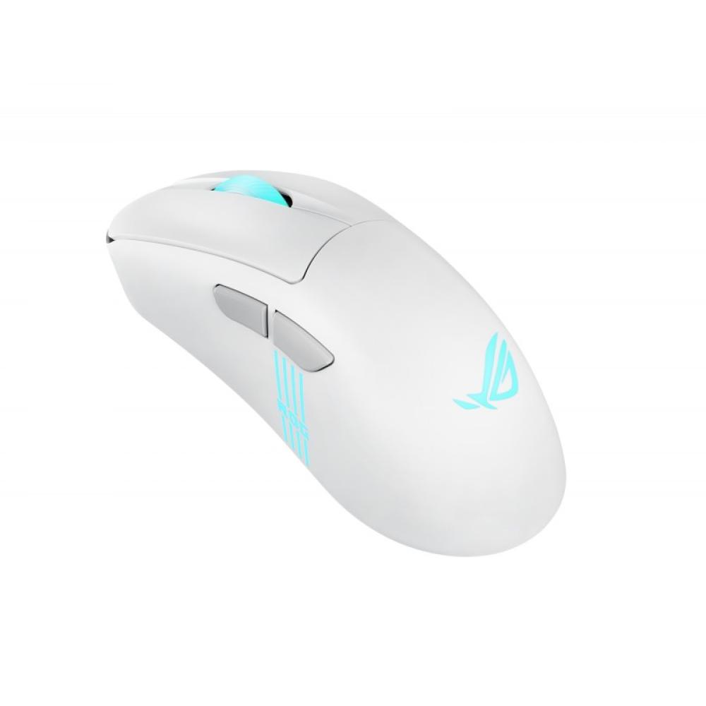 ASUS - ROG Keris II Origin WHT ratón Juego mano derecha RF Wireless + Bluetooth + USB Type-A Óptico 42000 DPI