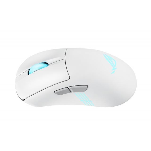 ASUS - ROG Keris II Origin WHT ratón Juego mano derecha RF Wireless + Bluetooth + USB Type-A Óptico 42000 DPI