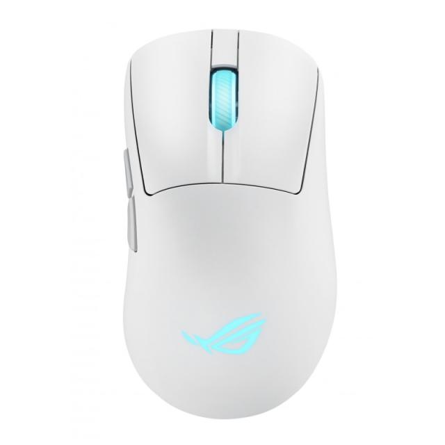 ASUS - ROG Keris II Origin WHT ratón Juego mano derecha RF Wireless + Bluetooth + USB Type-A Óptico 42000 DPI