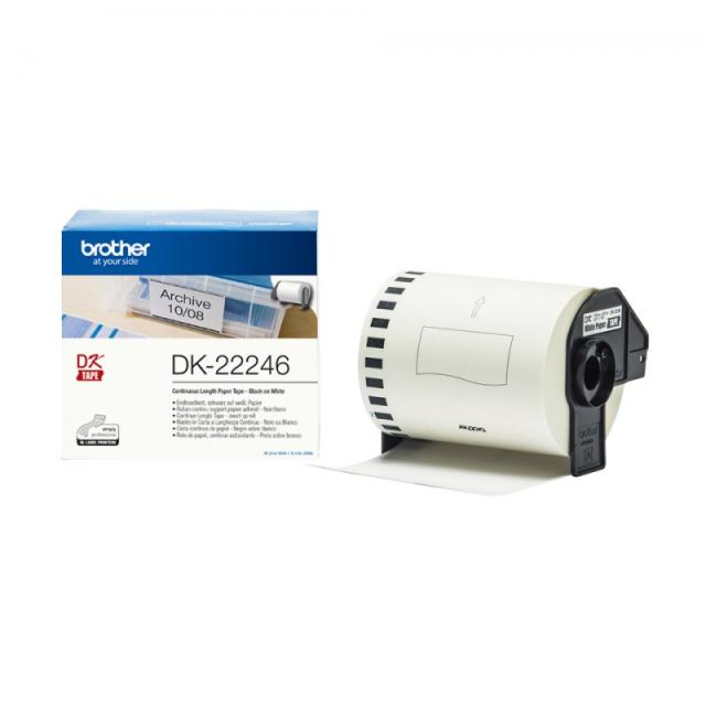Brother - DK-22246 cinta para impresora de etiquetas Negro sobre blanco