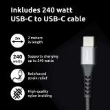 Intenso - W100ACC+C520C, Set de adaptador de corriente + cable de carga, 100 W, carga rápida, GaN, carga simultánea de 3 disposi