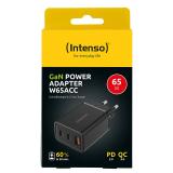 Intenso - 7806510 adaptador e inversor de corriente Interior 65 W Negro