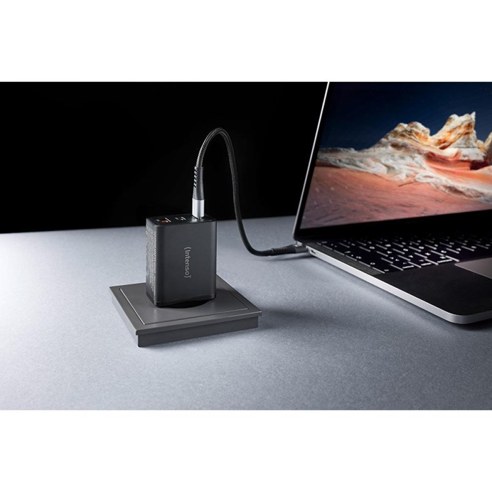 Intenso - 7806510 adaptador e inversor de corriente Interior 65 W Negro