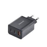 Intenso - 7806510 adaptador e inversor de corriente Interior 65 W Negro
