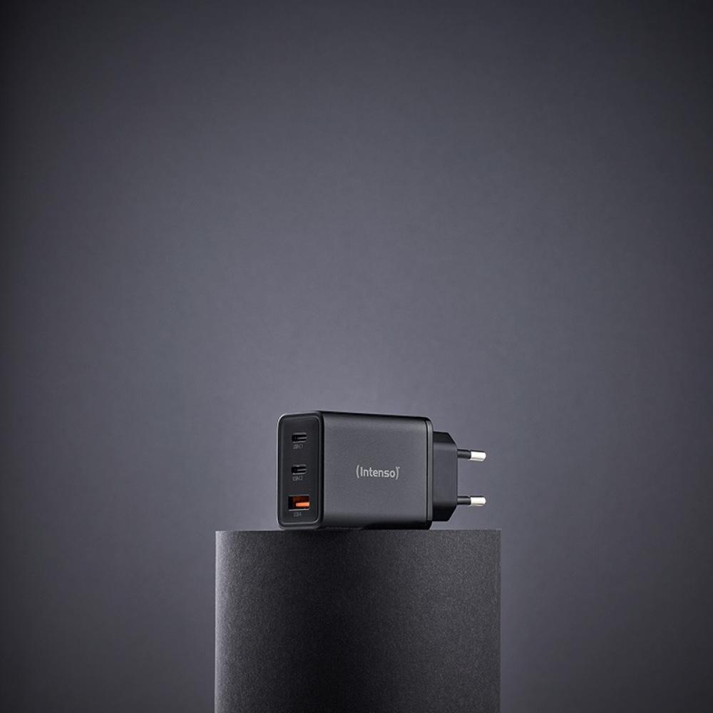 Intenso - 7806510 adaptador e inversor de corriente Interior 65 W Negro