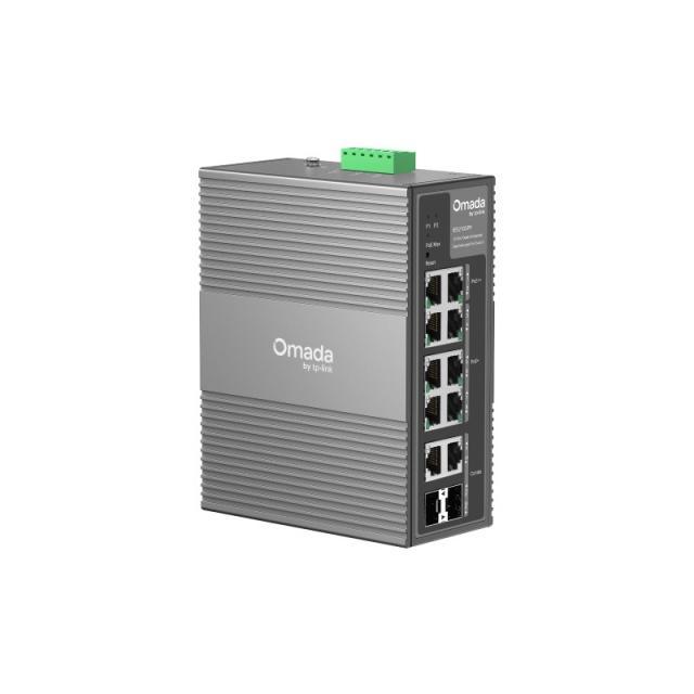 TP-Link - Omada IES210GPP switch Gestionado Gigabit Ethernet (10/100/1000) Energía sobre Ethernet (PoE) DIN rail Gris
