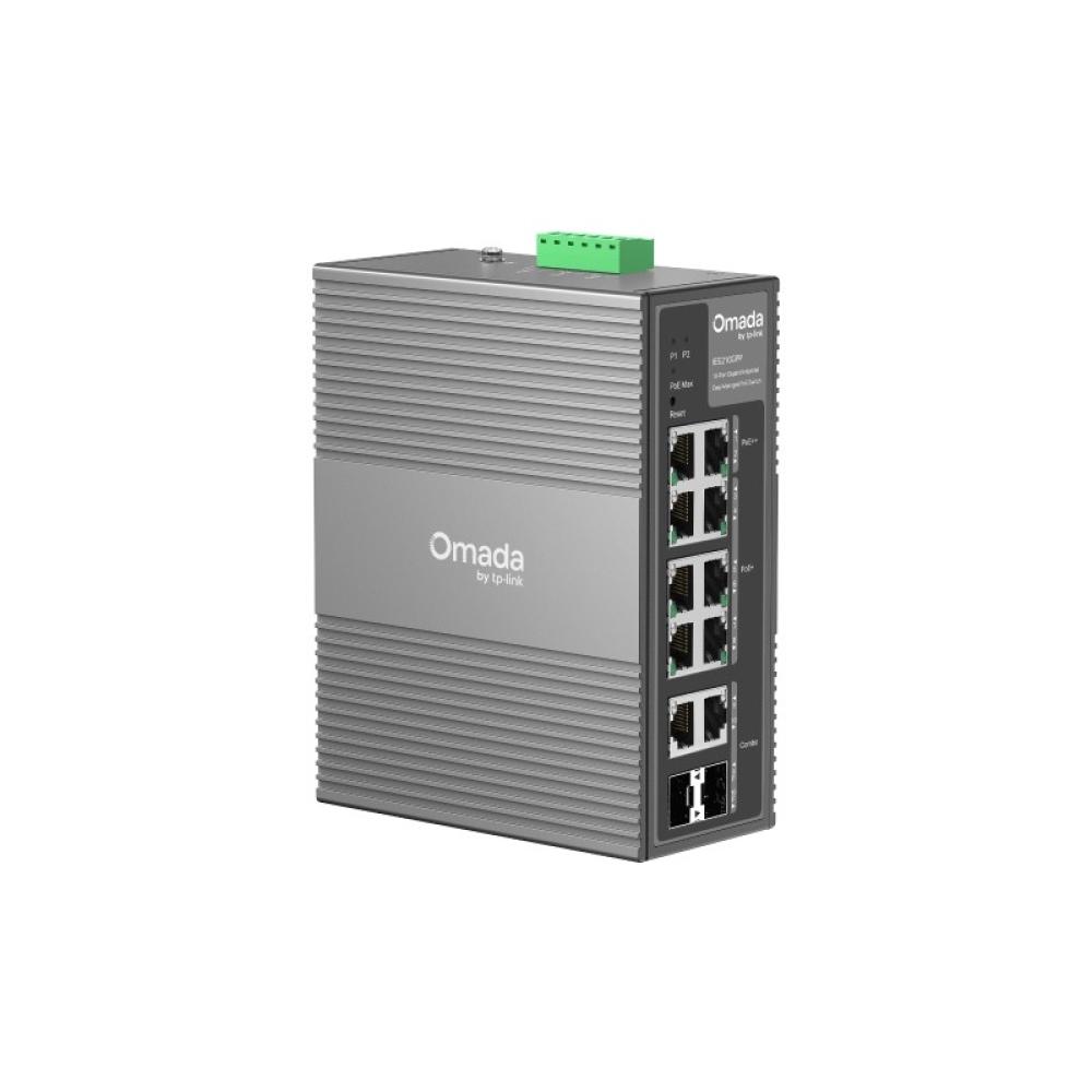 TP-Link - Omada IES210GPP switch Gestionado Gigabit Ethernet (10/100/1000) Energía sobre Ethernet (PoE) DIN rail Gris
