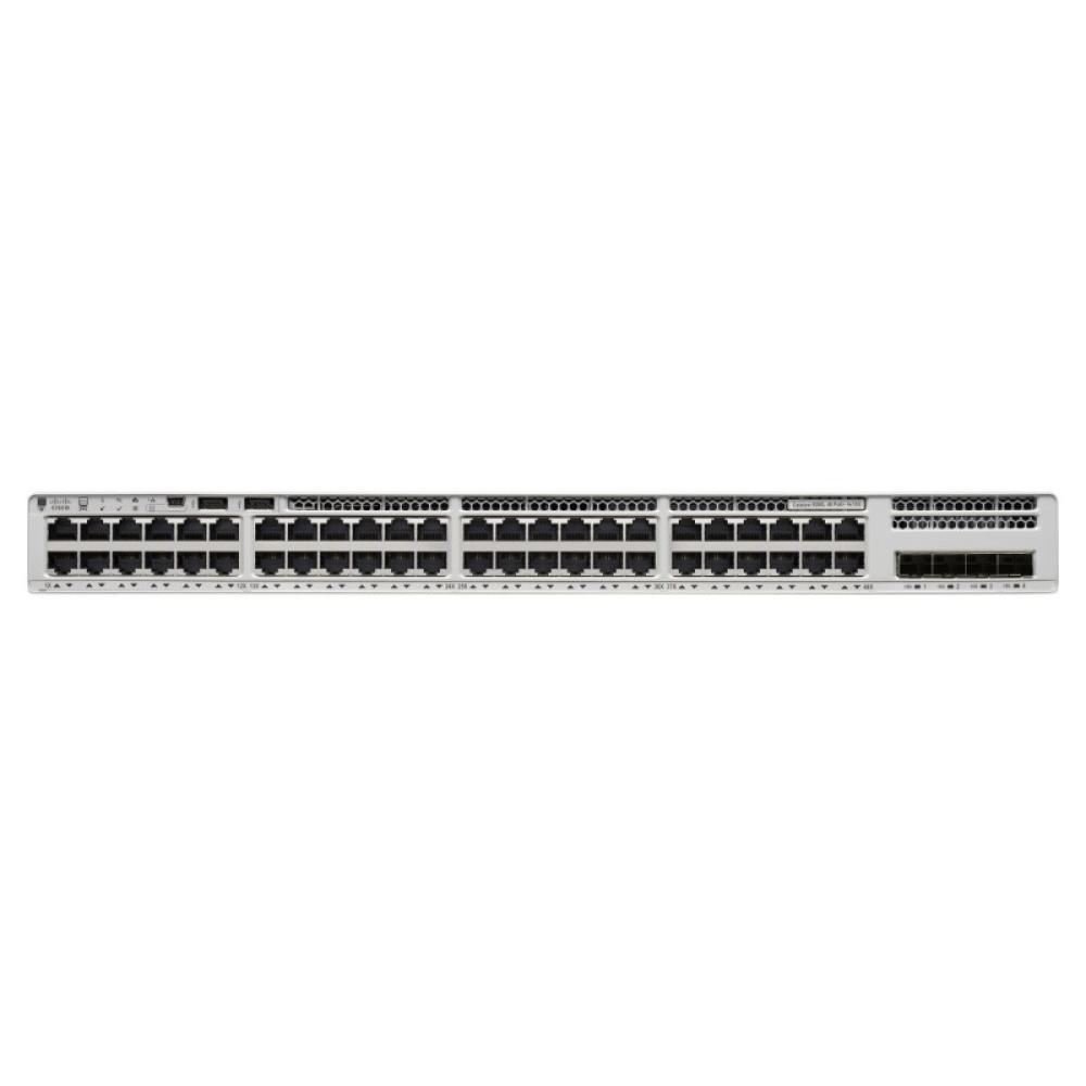 Cisco - Catalyst 9200L Gestionado L3 Gigabit Ethernet (10/100/1000) Energía sobre Ethernet (PoE) Gris - C9200L-48P-4X-E