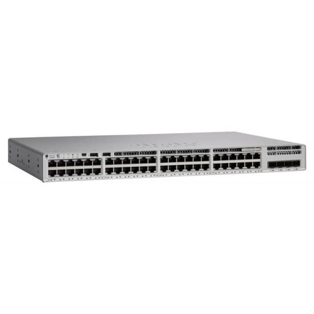 Cisco - Catalyst 9200L Gestionado L3 Gigabit Ethernet (10/100/1000) Energía sobre Ethernet (PoE) Gris - C9200L-48P-4X-E