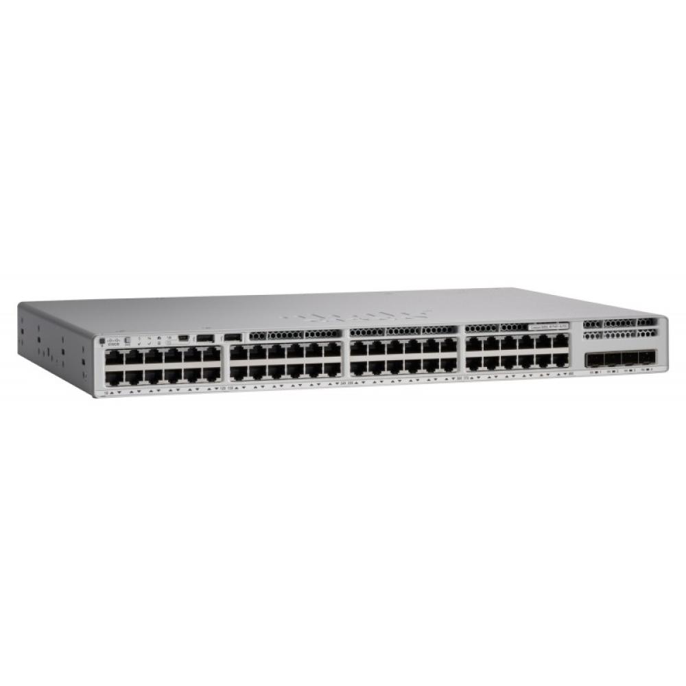 Cisco - Catalyst 9200L Gestionado L3 Gigabit Ethernet (10/100/1000) Energía sobre Ethernet (PoE) Gris - C9200L-48P-4G-E