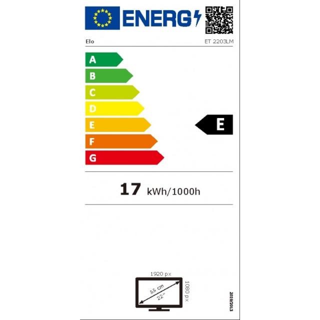 Elo Touch Solutions - 2203LM 54,6 cm (21.5") LCD 225 cd / m² Full HD Blanco Pantalla táctil - E381048