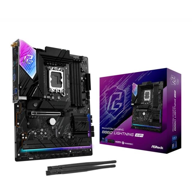 Asrock - B860 Lightning WiFi Intel B860 LGA 1851 (Socket V1) ATX