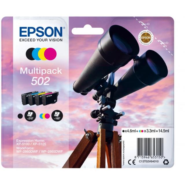 Epson - Multipack 4-colours 502 Ink - C13T02V64020