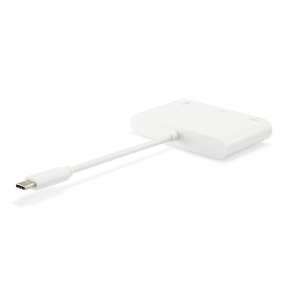 Equip - Adaptador USB-C a VGA (HD15), USB-A, 60W USB PD