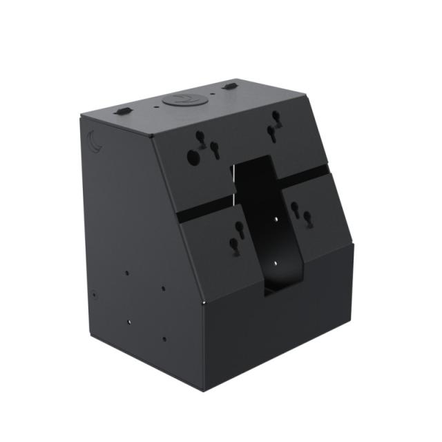 Ergonomic Solutions - SpacePole Kiosk SPK110-02 accesorio para terminal de punto de venta Modulo central Negro Metal 75 x 75 mm