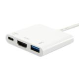 Equip - Adaptador USB-C a HDMI , USB-A, 60W USB PD