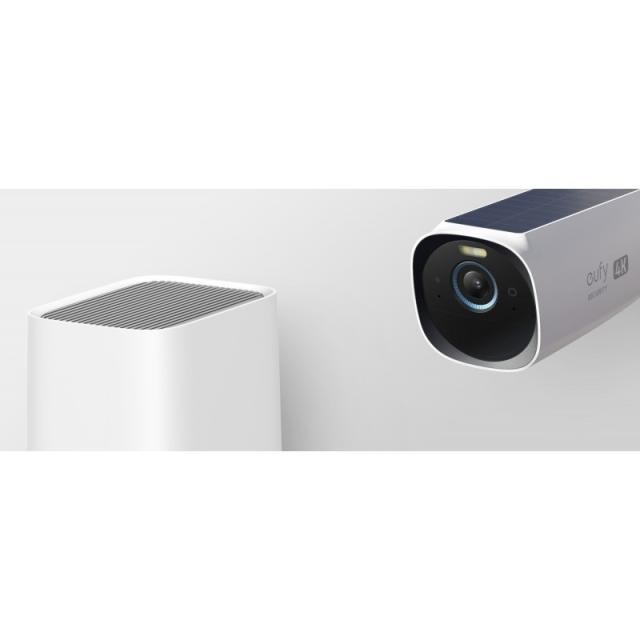 Eufy - Kit de 2 cámaras eufyCam 3 de Security, cámara de seguridad 4K con panel solar integrado, IA de reconocimiento facial, cá