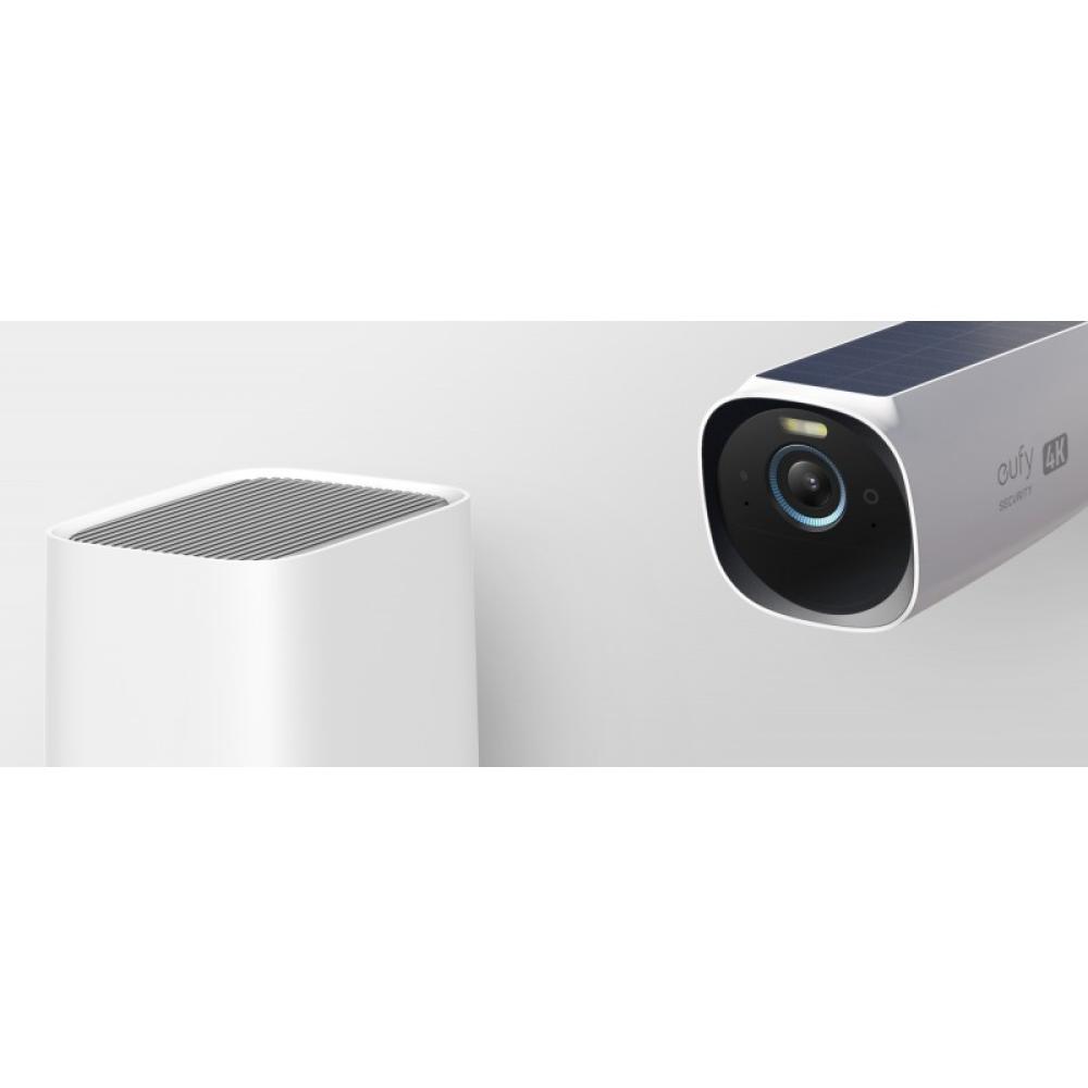 Eufy - Kit de 2 cámaras eufyCam 3 de Security, cámara de seguridad 4K con panel solar integrado, IA de reconocimiento facial, cá