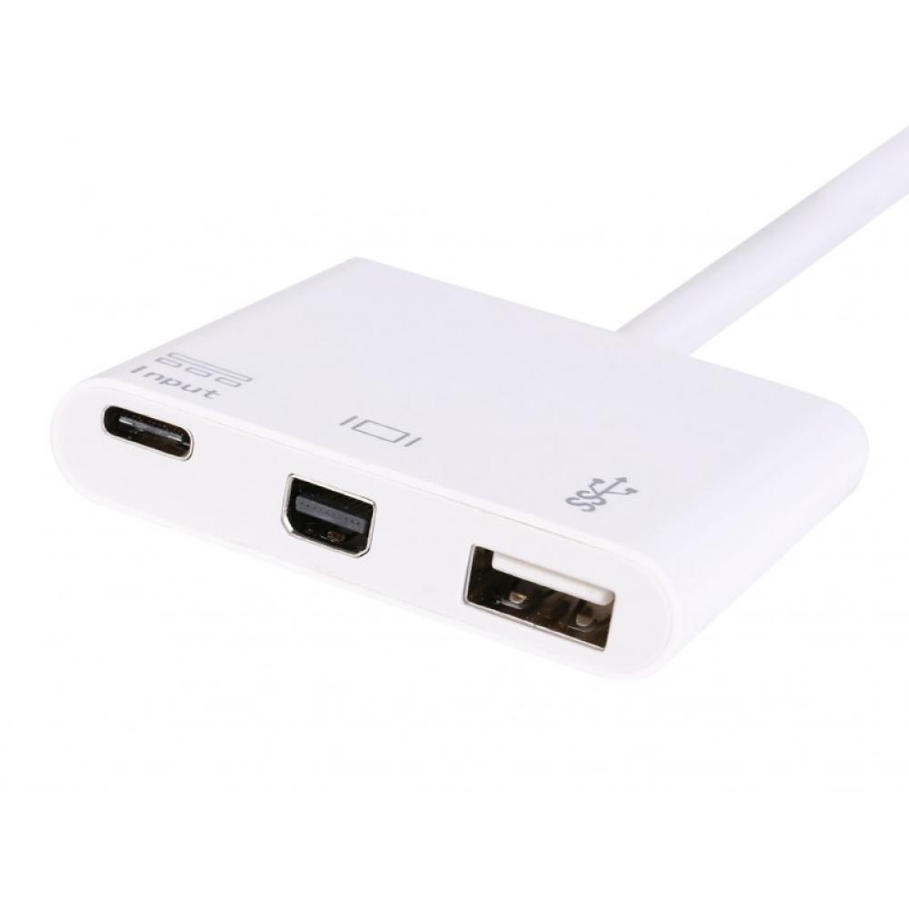 Equip - Adaptador USB-C a Mini DisPlayPort, USB-A , USB 60W PD