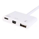 Equip - Adaptador USB-C a Mini DisPlayPort, USB-A , USB 60W PD
