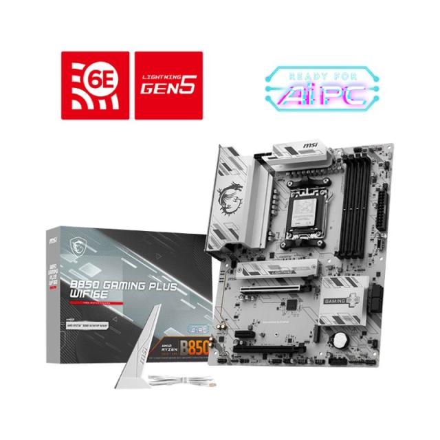 MSI - B850 GAMING PLUS WIFI6E placa base AMD B850 Zócalo AM5 ATX