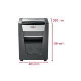 Rexel - Momentum X420 triturador de papel Corte cruzado 58 dB Negro, Plata
