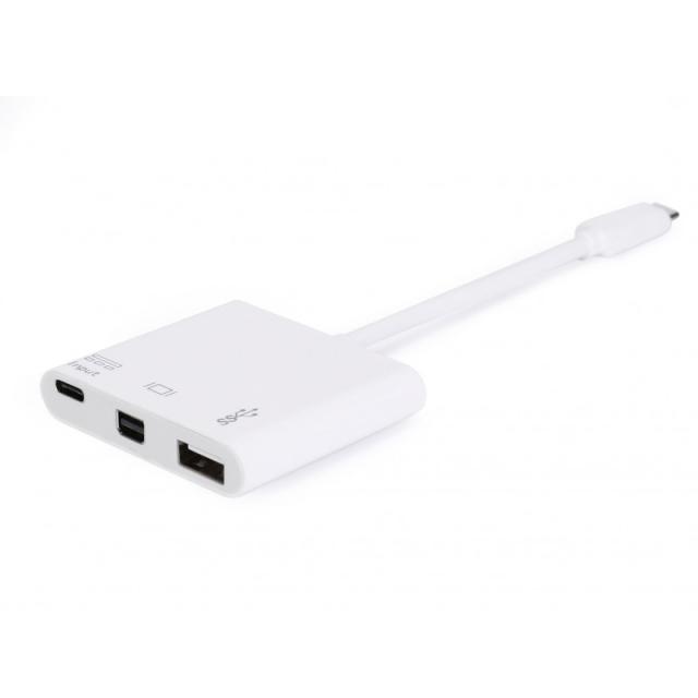 Equip - Adaptador USB-C a Mini DisPlayPort, USB-A , USB 60W PD