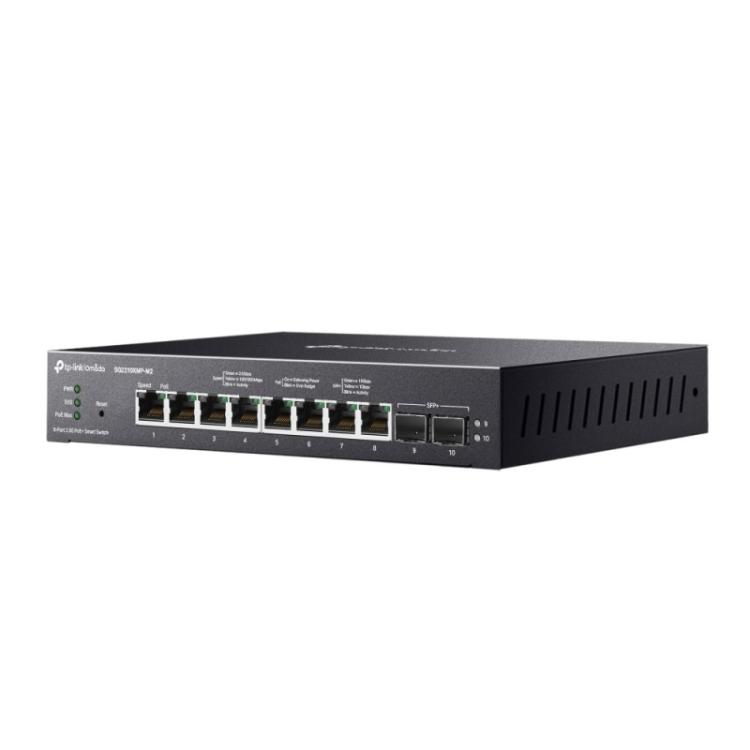 TP-Link - Omada SG2210XMP-M2 switch Gestionado L2/L2+ 2.5G Ethernet (100/1000/2500) Energía sobre Ethernet (PoE) Montaje en pare