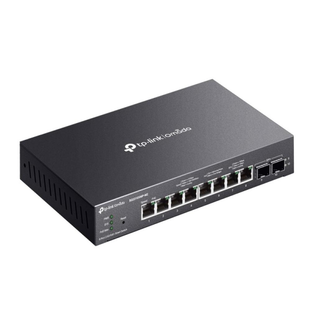 TP-Link - Omada SG2210XMP-M2 switch Gestionado L2/L2+ 2.5G Ethernet (100/1000/2500) Energía sobre Ethernet (PoE) Montaje en pare