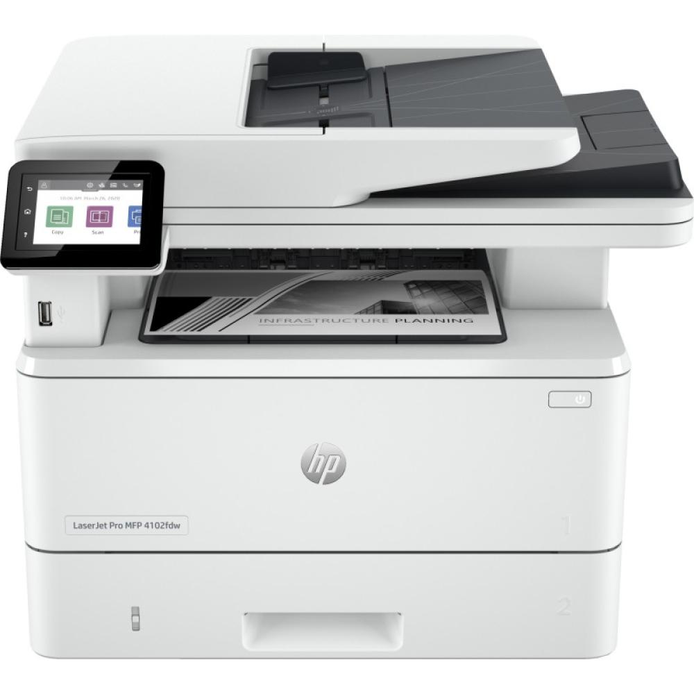 HP - LaserJet Pro 4102fdw Inalámbrico Multifunction Blanco y negro Impresora, Fotocopiadora, escáner Dúplex