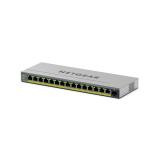 NETGEAR - GS116EP Gestionado L2/L3 Gigabit Ethernet (10/100/1000) Energía sobre Ethernet (PoE) Gris