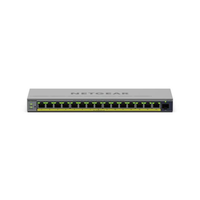 NETGEAR - GS116EP Gestionado L2/L3 Gigabit Ethernet (10/100/1000) Energía sobre Ethernet (PoE) Gris