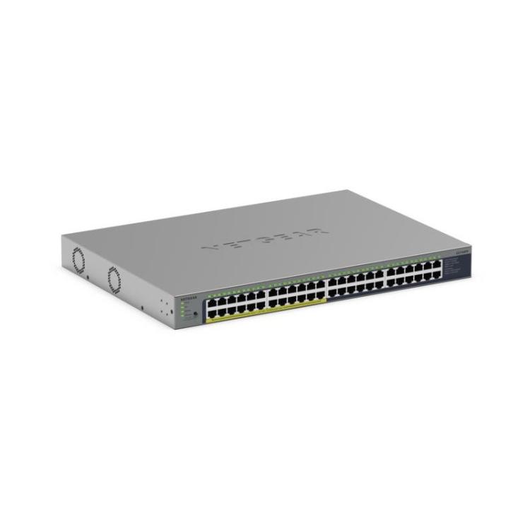 NETGEAR - GS748PP No administrado Gigabit Ethernet (10/100/1000) Energía sobre Ethernet (PoE) Gris