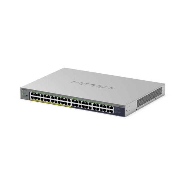NETGEAR - GS748PP No administrado Gigabit Ethernet (10/100/1000) Energía sobre Ethernet (PoE) Gris
